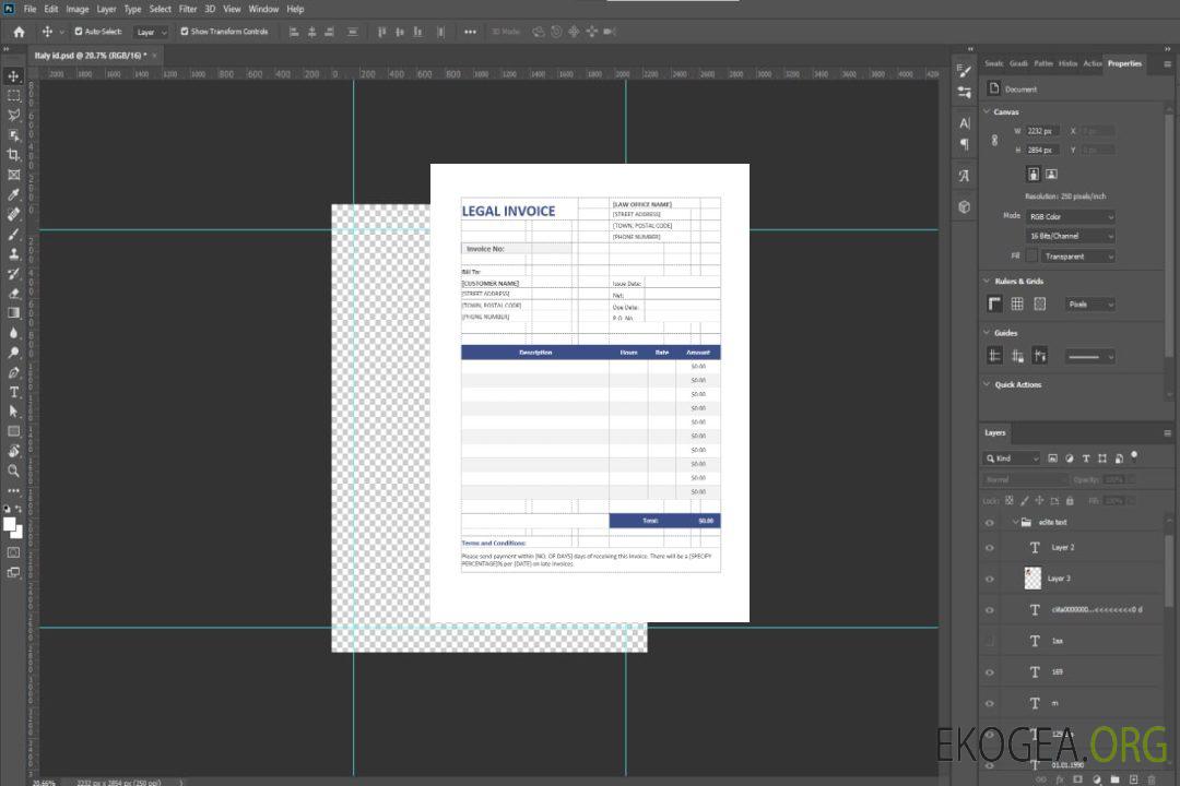 Facture légale template Facture légale template